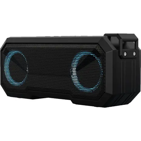 Ηχείο φορητό & power bank Powertech PT-988, BT/AUX/FM/SD/USB,RGB, μαύρο